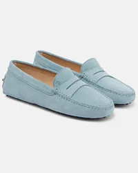 TOD'S Mocassini Gommino in suede Blu