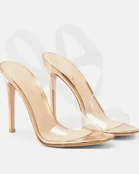 Gianvito Rossi Sandali Metropolis 105 in PVC Oro