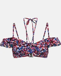 Isabel Marant Top bikini a fiori Skiros Multicolore