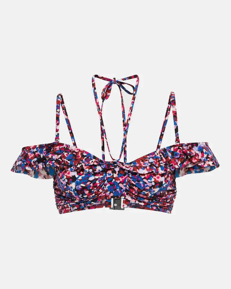 Isabel Marant Top bikini a fiori Skiros Multicolore