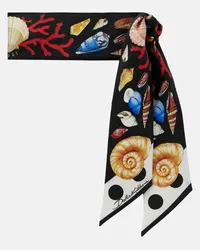 Dolce & Gabbana Foulard Capri in twill di seta Multicolore