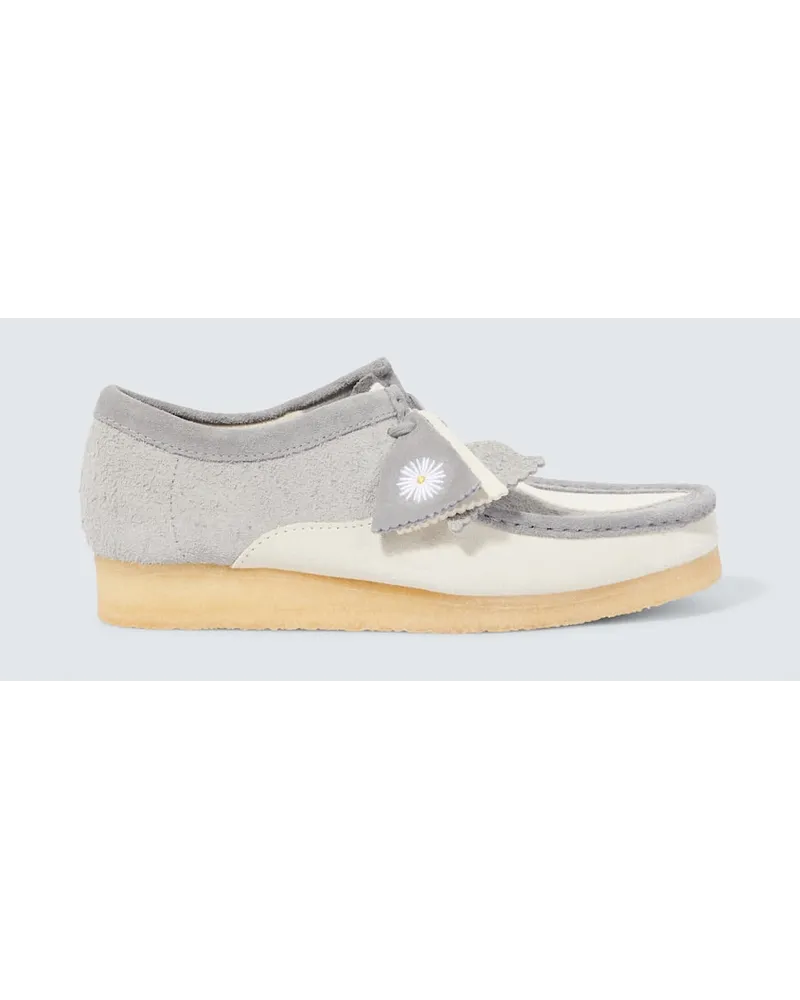 Clarks Stringate Wallabee in suede Grigio