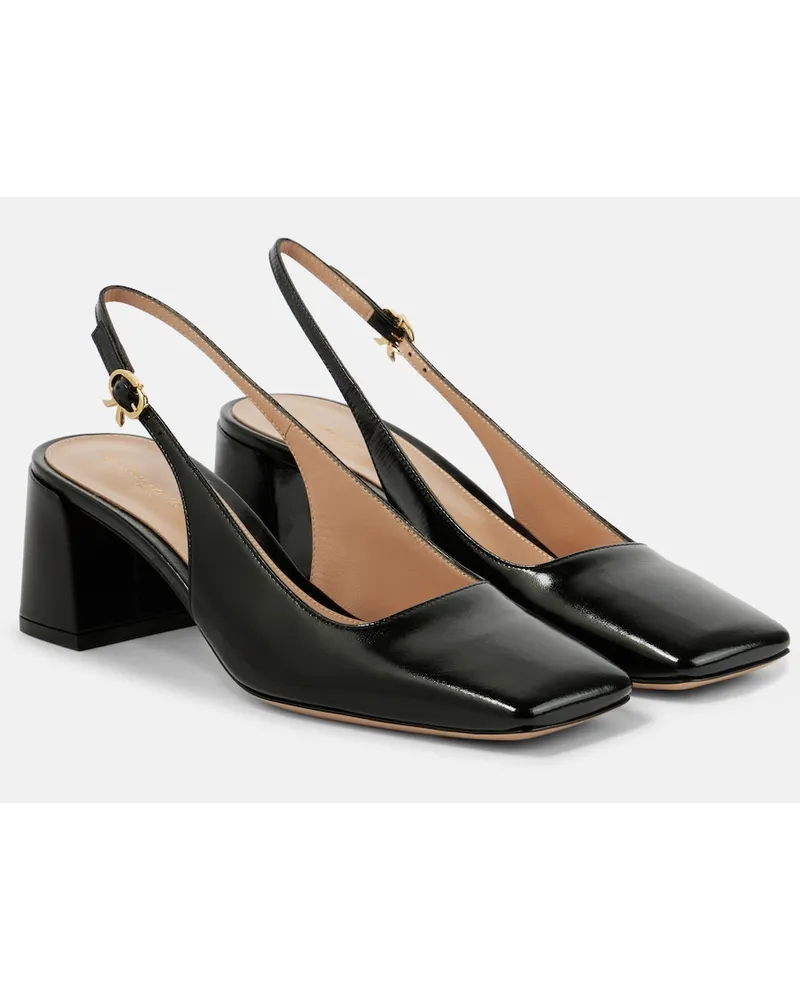 Gianvito Rossi Pumps slingback Freeda in pelle Nero