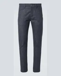 Loro Piana Jeans regular a vita media Blu