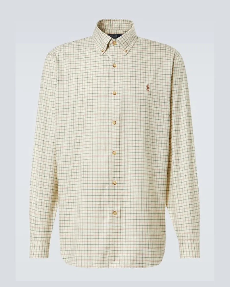Ralph Lauren Camicia in cotone a quadri Neutro