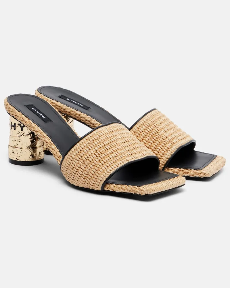 Givenchy Mules Tape con pelle Beige