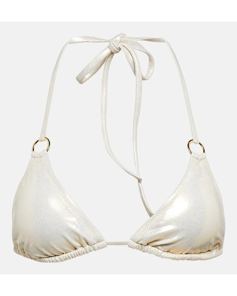 Melissa Odabash Top bikini St Barths Metallizzato