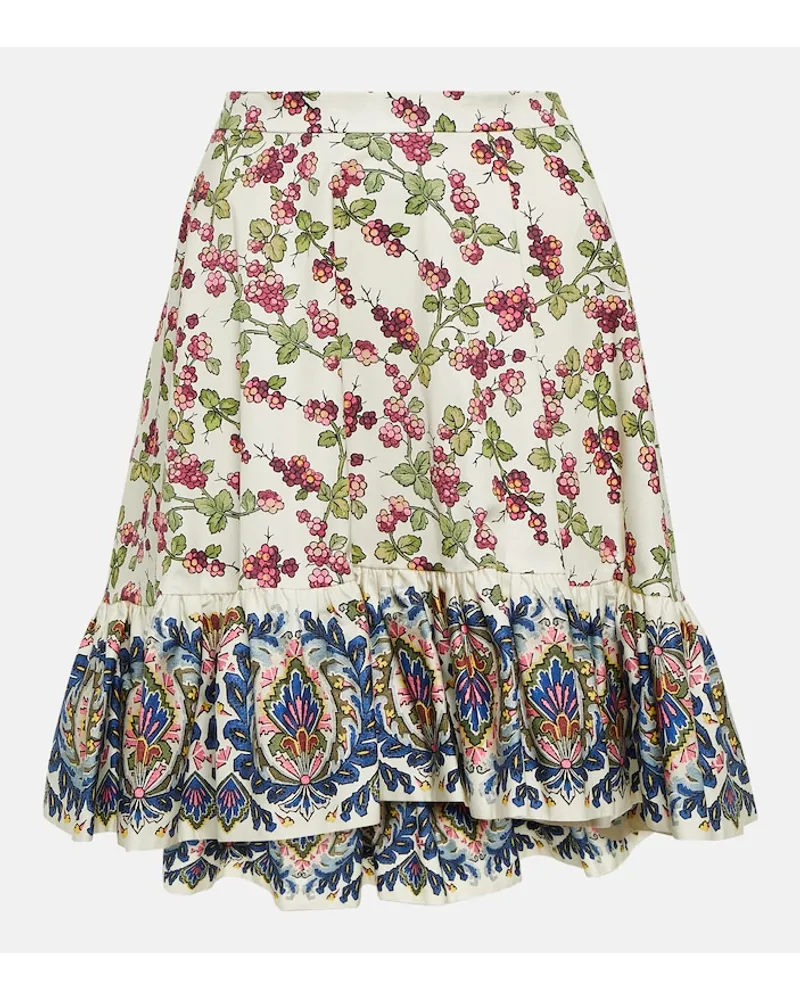 Etro Minigonna in cotone con stampa Multicolore
