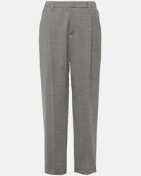 Brunello Cucinelli Pantaloni regular in lana Grigio