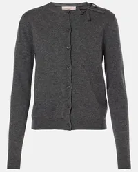 Valentino Garavani Cardigan in lana vergine Grigio