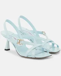 Jimmy Choo Sandali Jess 65 in vernice Blu