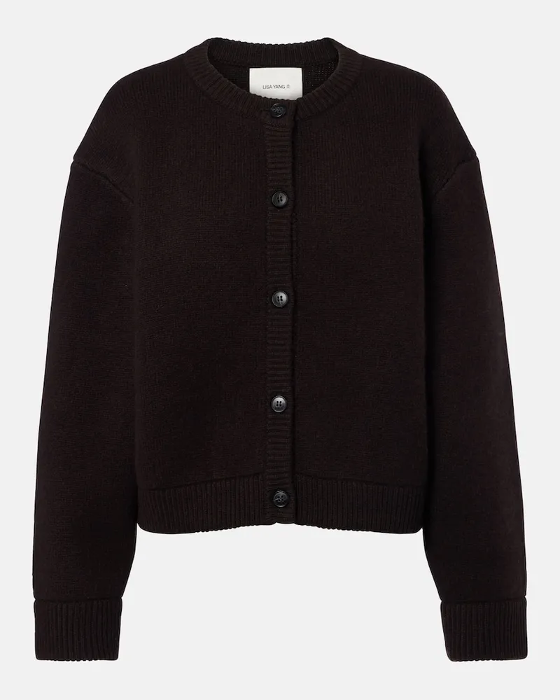 Lisa Yang Cardigan Emmylou in cashmere Marrone