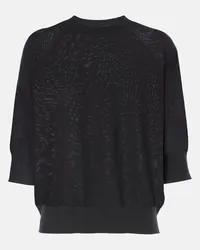 Dries van Noten Top in maglia di lana Nero