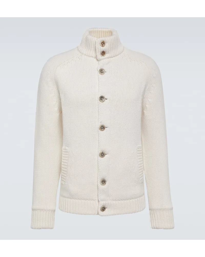 Herno Cardigan in lana Bianco