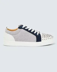 Christian Louboutin Sneakers Louis Junior Spikes Blu