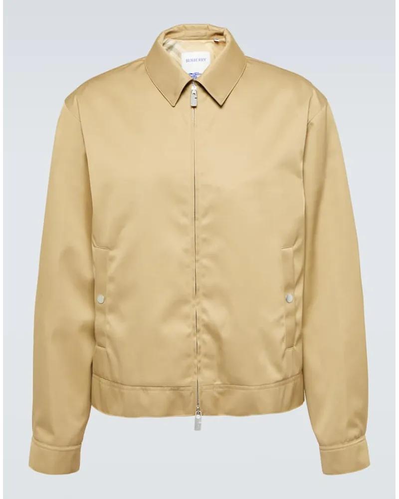Burberry Giacca blouson in tessuto tecnico Beige