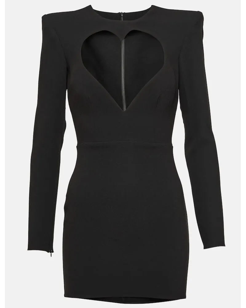 Alex Perry Miniabito Mercer in crÃªpe con cut-out Nero