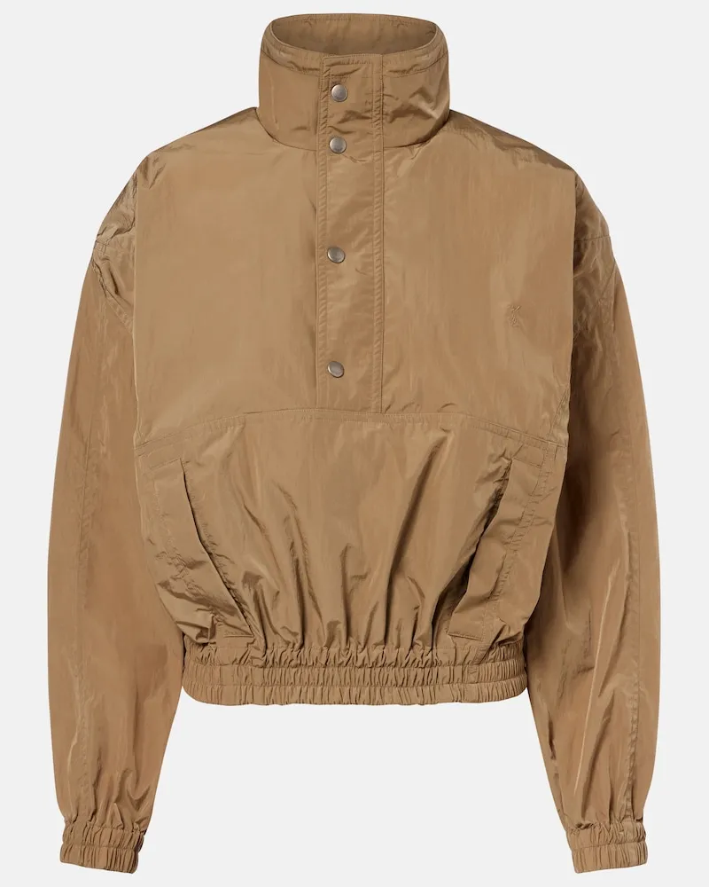 Saint Laurent Giacca in canvas Beige