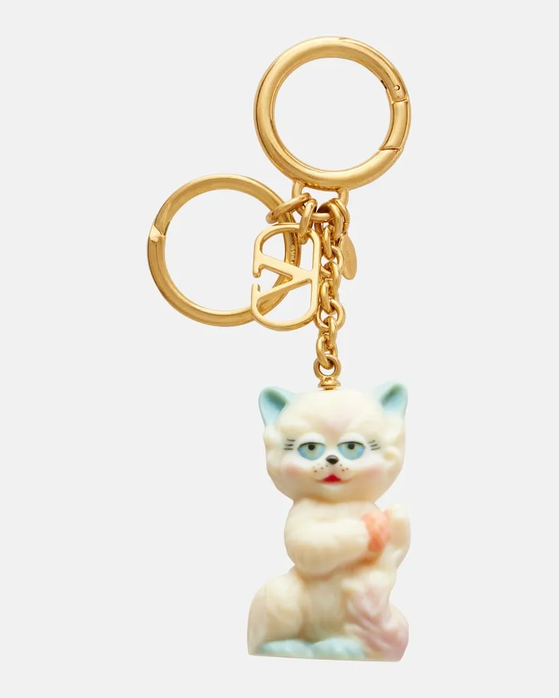 Valentino Garavani Charm per borsa Le Chat De La Maison Bianco