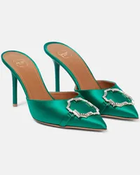 Malone Souliers Mules Missy 85 con cristalli Verde