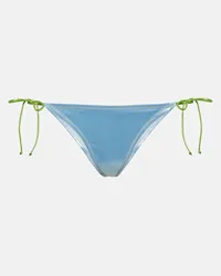 Reina Olga Slip bikini Love Triangle in lamé Multicolore