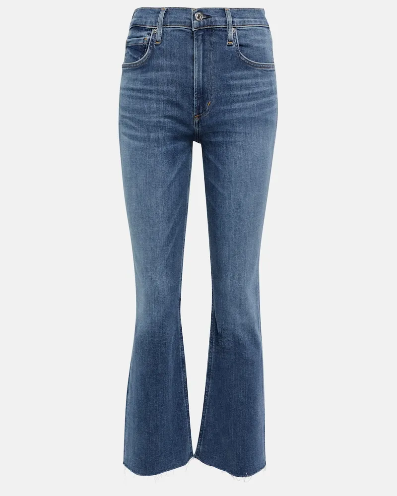 Citizens of humanity Jeans bootcut Isola cropped a vita media Blu