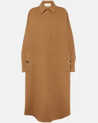 Valentino Garavani Cappotto VGold in lana e cashmere Marrone