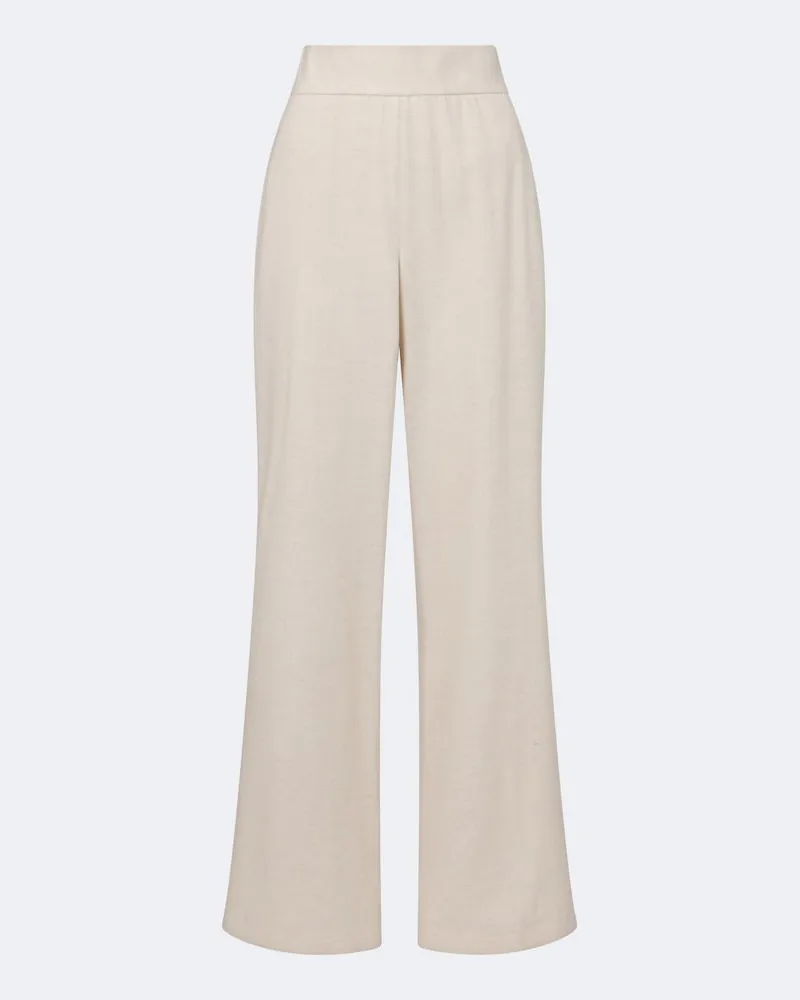 Eleventy Pantaloni a gamba larga in lana e cashmere Beige