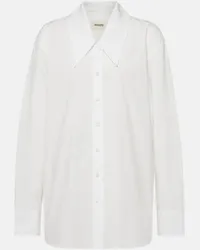 KHAITE Camicia Lago in popeline di cotone Bianco