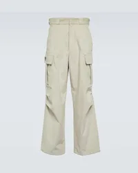 Prada Pantaloni cargo in cotone Bianco