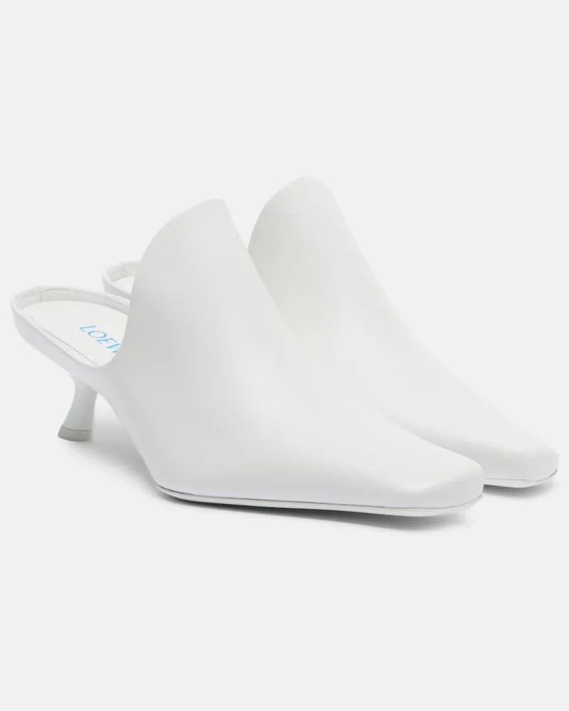 Loewe Mules Emily in pelle Bianco