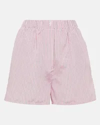 FRANKIE Shop Shorts Lui in crêpe a righe Rosa