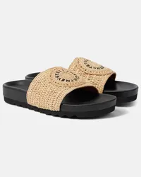 Stella McCartney Sandali Elyse con logo Neutro