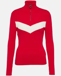 FUSALP Pullover Andromede in maglia a coste Rosso