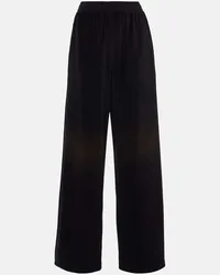 Acne Studios Pantaloni sportivi in misto cotone Nero