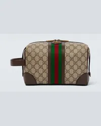 Gucci Beauty case Savoy in canvas Marrone