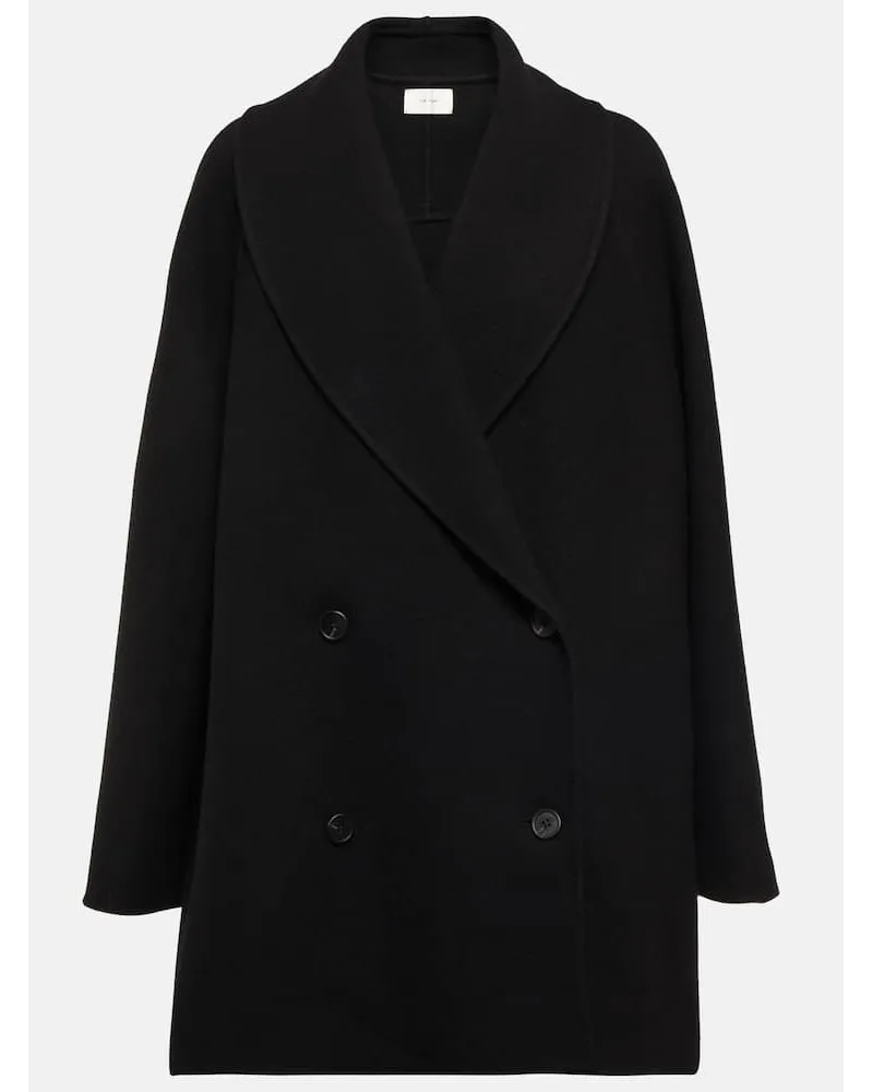 The Row Cappotto Polli in misto lana Nero