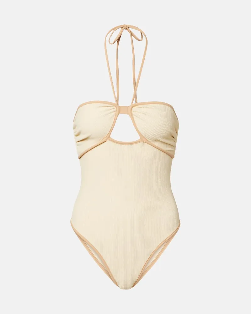 Johanna Ortiz Costume intero Sea Salt con cut-out Bianco