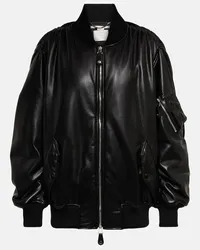 Stella McCartney Bomber in similpelle Nero