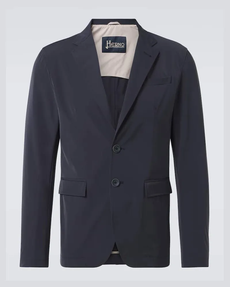 Herno Blazer in tessuto tecnico Blu