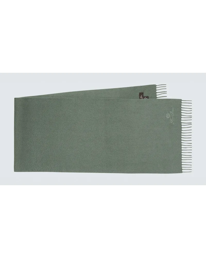 Loro Piana Sciarpa in cashmere Verde