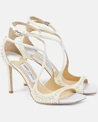 Jimmy Choo Bridal - Sandali Azia in pelle Bianco