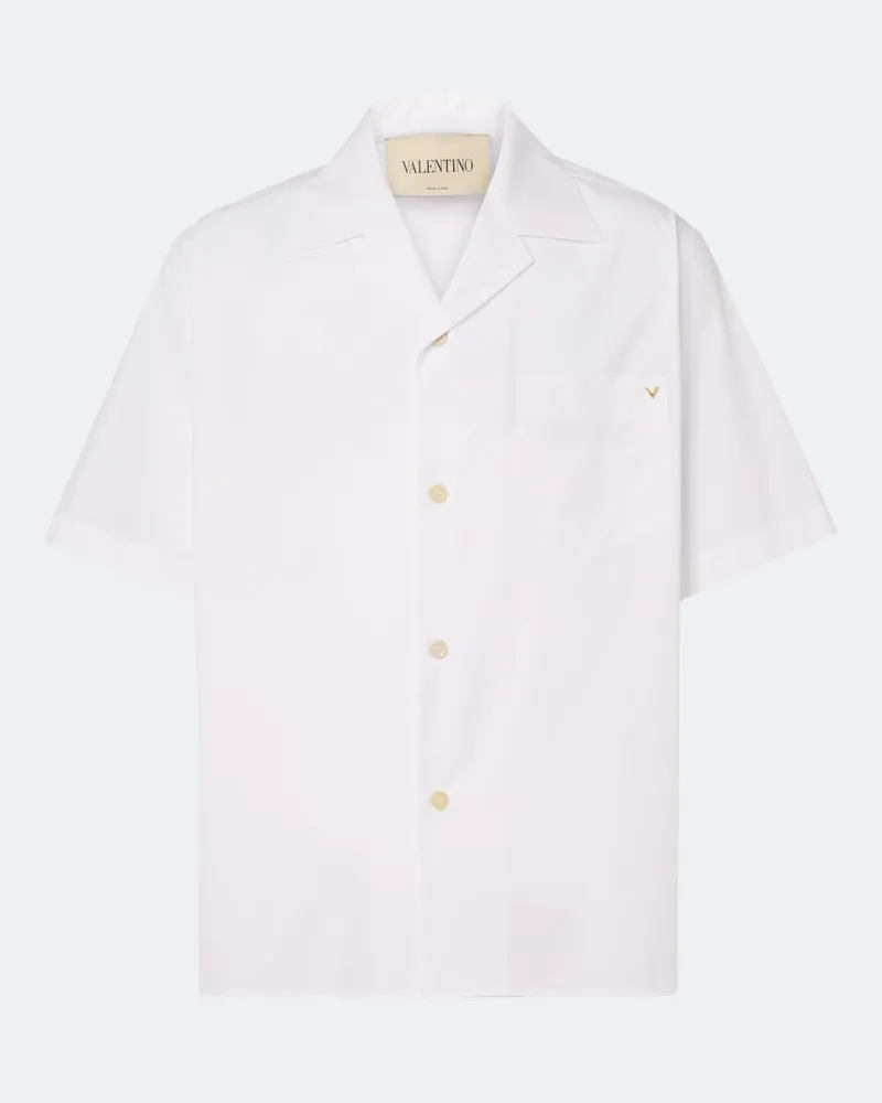 Valentino Garavani Camicia VGold in cotone Bianco
