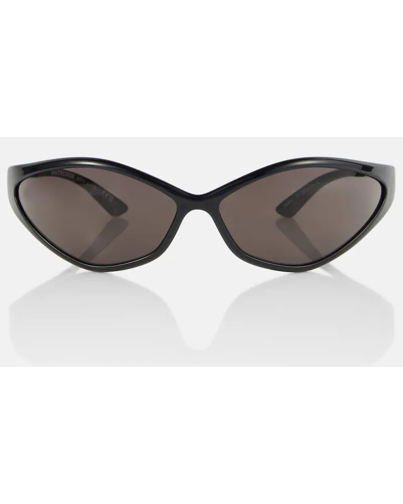 Balenciaga Occhiali da sole 90s Oval Nero