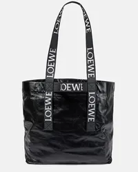 Loewe Borsa Fold Shopper in pelle Nero