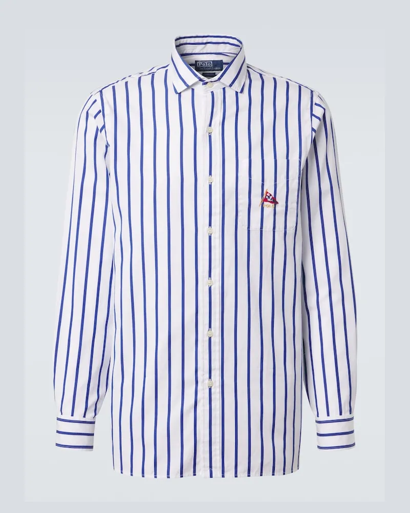 Ralph Lauren Camicia in cotone a righe Bianco