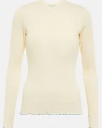 Vince Top in maglia a coste Beige