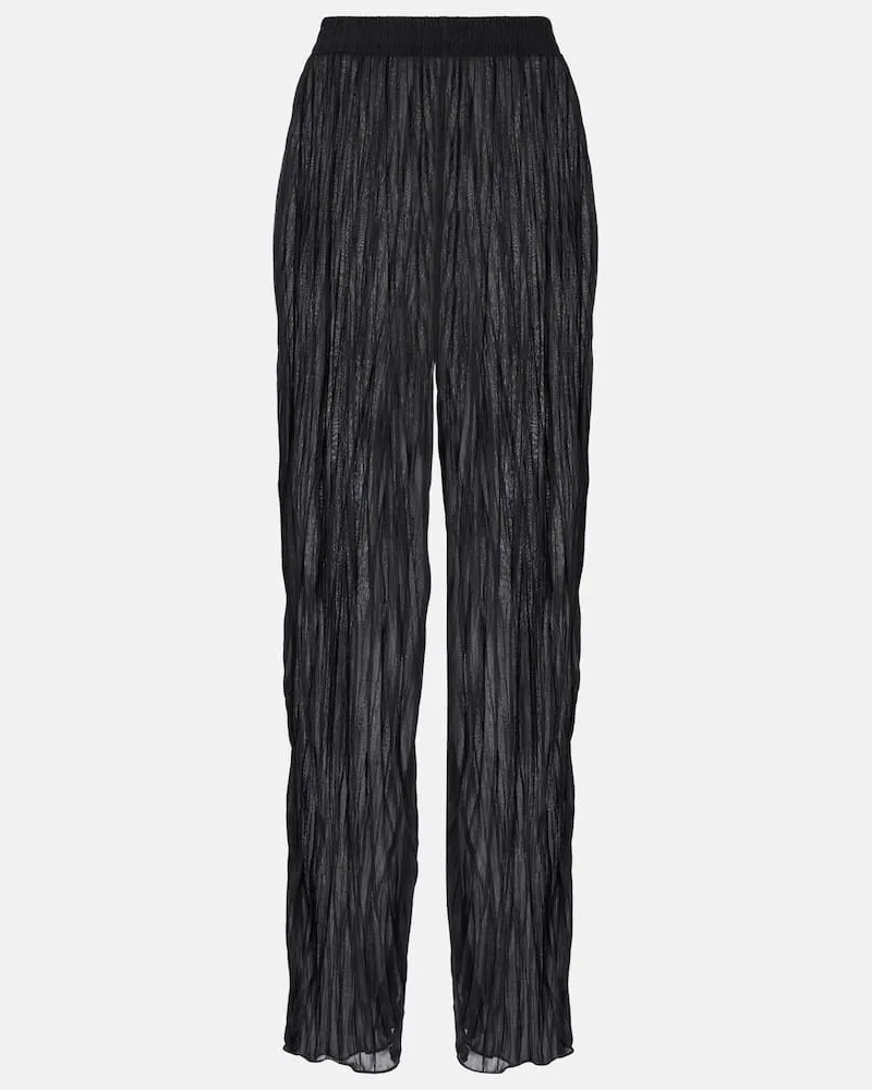 JADE SWIM Pantaloni Amaya a gamba larga Nero