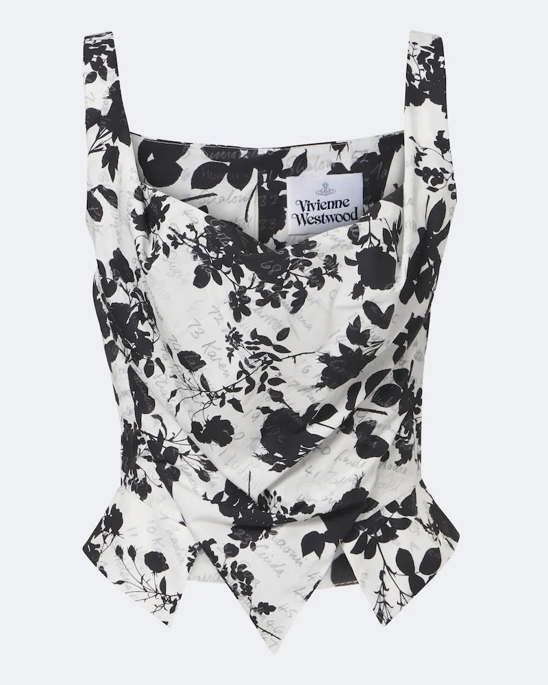 Vivienne Westwood Top bustier Sunday con stampa floreale Multicolore