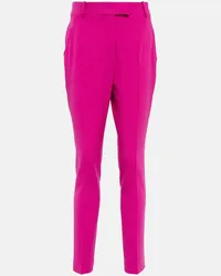 ATTICO Pantaloni slim Berry in crêpe Rosa